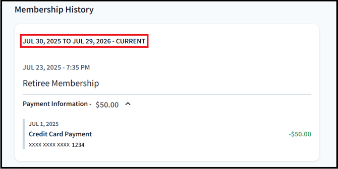 Membership Logs Date