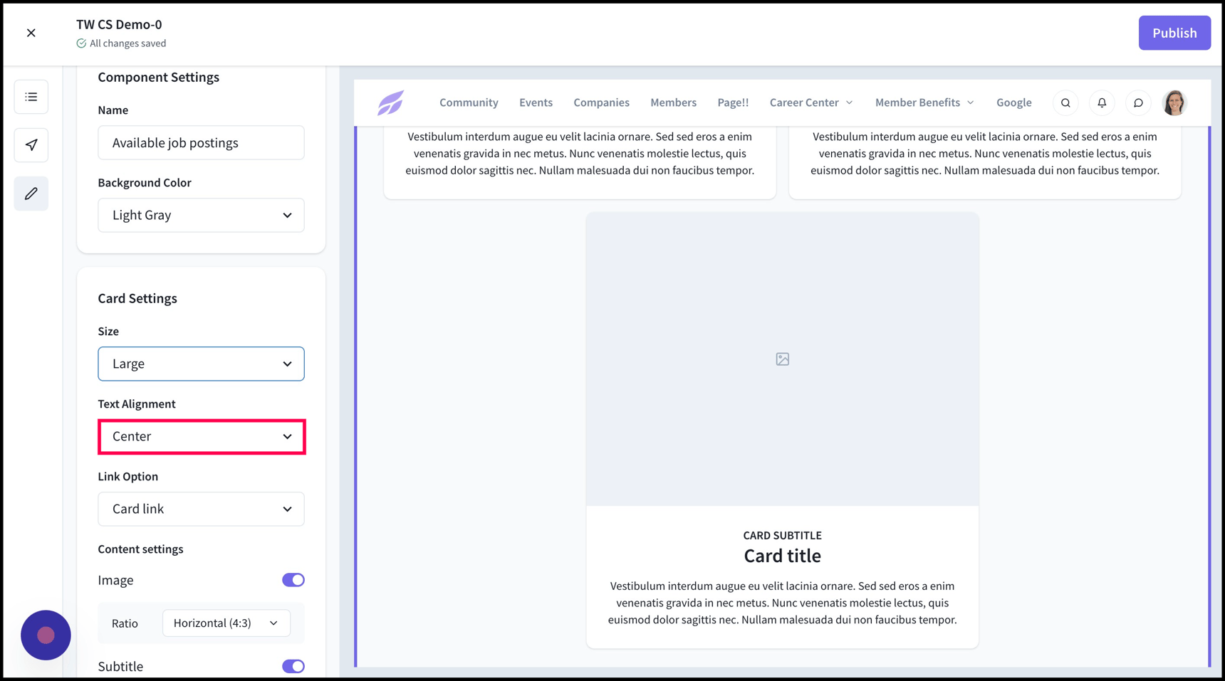 Create a new Card Group component