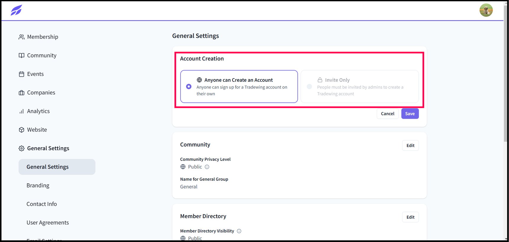 General Settings